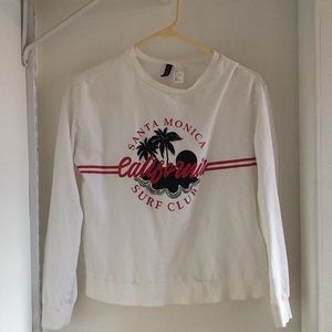 California Surf Club White Small Crewneck Shirt ❤️